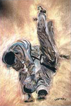 peinture periode figurative judoka arts martiaux