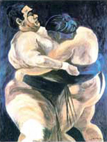 peinture periode figurative sumotori arts martiaux